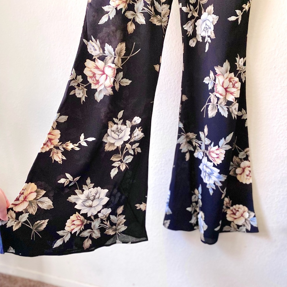 FLYNN SKYE Party Overalls in “Black Floral” - Picture 8 of 13